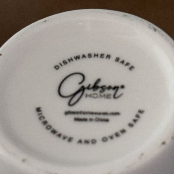 Gibson Home White Porcelain Mugs Set Of 4 Dishwasher Microwave & Oven Safe - Picture 2 of 5